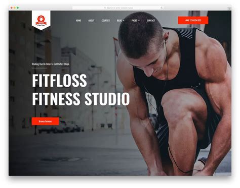 Sports & Fitness Website Templates .